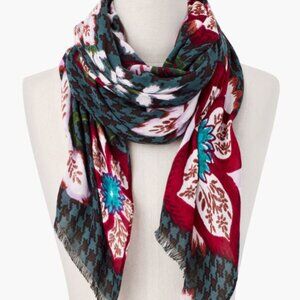 Vintage Talbots Floral Patterned Scarf